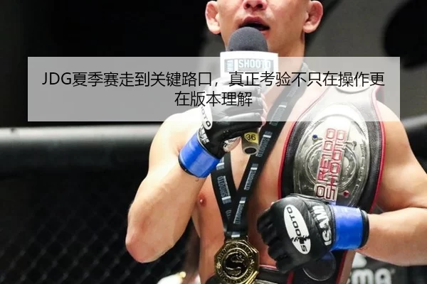 JDG夏季赛走到关键路口，真正考验不只在操作更在版本理解